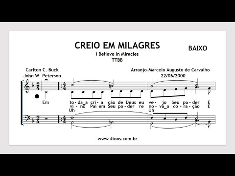 TTBB 0138 8B CREIO EM MILAGRES BAIXO MIDI