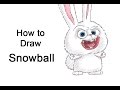 How To Draw Snowball From The Secret Life Of Pets