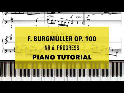 F.Burgmüller op.100 Nr.6 Progress | Klavier-Tutorial