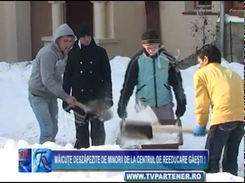 Măicuţe deszăpezite de minorii de la Centrul de Reeducare Găeşti !