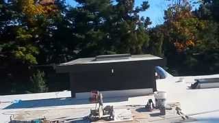 preview picture of video '60 mil Elvaloy PVC membrane Flat Roof in West Hartford'