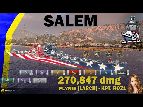 Salem Amerykański krążownik Tier X World of Warships