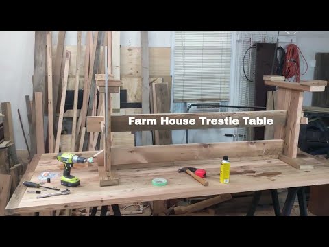 How to Build: The Trestle for a Farm House Style Trestle Table