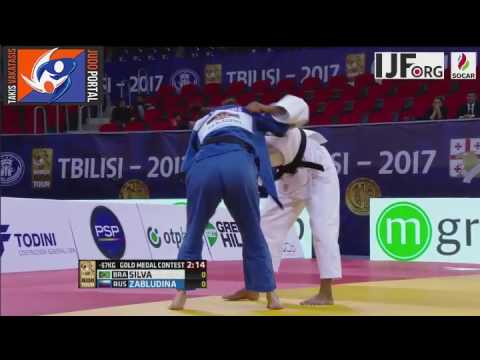 Judo Grand Prix Tbilisi 2017 Final  -57kg SILVA Rafaela (BRA) vs.  ZABLUDINA Irina (RUS)