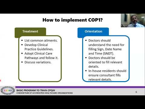 CAHO-NABH Educational Series (Entry Level)- Care Of Patients(COP)