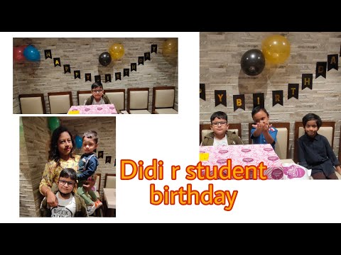 Student's Birthday Vlog 🤩 || Cake, Tasty Food, yammi taste || Happy Birthday Anchit 😘