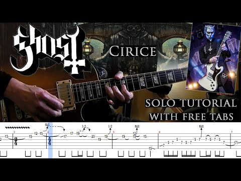Ghost - Cirice guitar solo lesson (with tablatures and backing tracks)