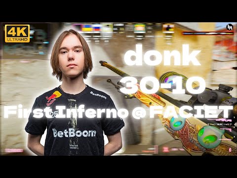 donk's First FACEIT Match on Inferno since CS2! Drops 30-10 w/ magixx | 3600 Elo | June 4, 2025