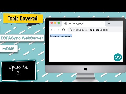 Betreiben Sie einen Webserver und einen mDNS-Server, um eine Webseite auf Ihren ESP32- oder NodeM...