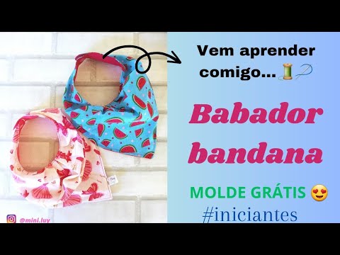 Como Fazer Babador Bandana Bebê Fácil e Rápido | VENDA MUITO