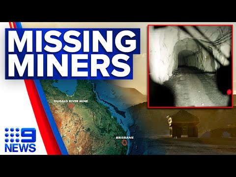 Two workers missing after 'ground collapse' at Queensland mine site | 9 News Australia