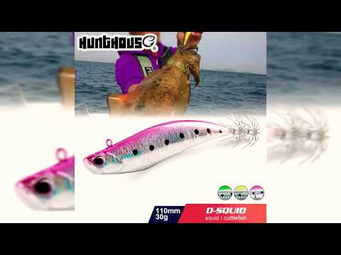 Hunthouse d-Squid 110 mm 30 gr sound Eging hardbait per eging dalla barca AliExpress