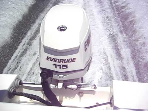 2009 Evinrude E-tec 115HP first test run. Awesome