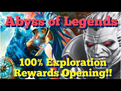 MCOC - Abyss of Legends - 100% Exploration Rewards Opening - Crazy Story how Kabam saved my run!!
