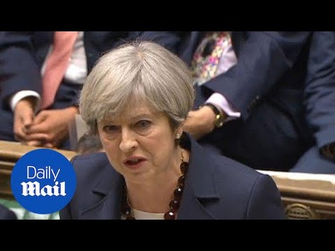 In 90 seconds: Corbyn v May in final PMQs before the election - Daily Mail