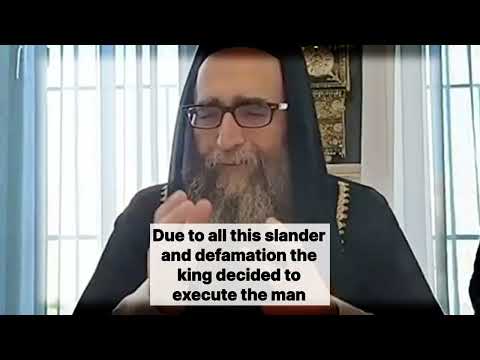 Rabbi Pinto telling a story from the Ben Ish Chai