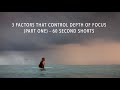 3 factors that determine Depth of focus (part 1)