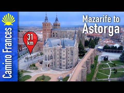 Camino Frances Map 22 | León | Mazarife to Astorga 31.3 km