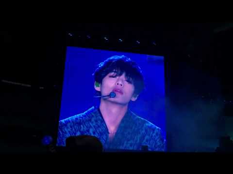 190607 BTS ( 방탄소년단 ) TAEHYUNG V — SINGULARITY @ Speak Yourself Stade de France Paris (LYRICS IN CC)