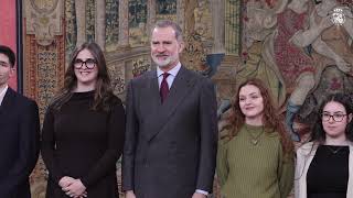 Su Majestad el Rey recibe en audiencia a una representación del Consejo de la Juventud de España (CJE)
