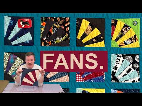 I made a Scrappy Fan Quilt !