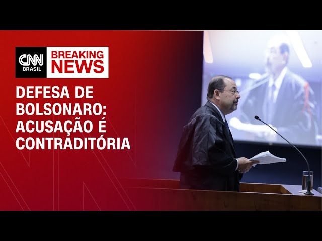 Trama golpista: Acusação é contraditória, diz advogado de Bolsonaro em julgamento | LIVE CNN