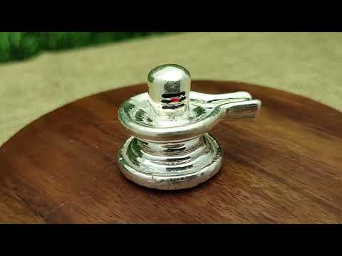 Lord Shiva Omkareshwar Temple Shivlingam in Silver video