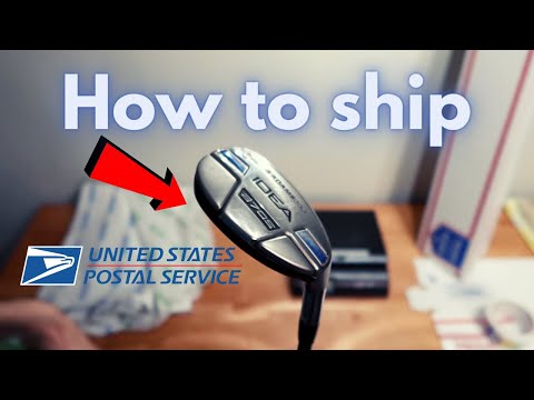 Part of a video titled How to Ship Golf Clubs With Free USPS Boxes Step By Step - YouTube