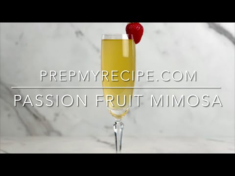 PASSION FRUIT MIMOSA - How to Make this Delicious Passion Fruit Mimosa!