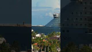 Oasis of the Seas cruise ship cruising the Fort Lauderdale Inlet