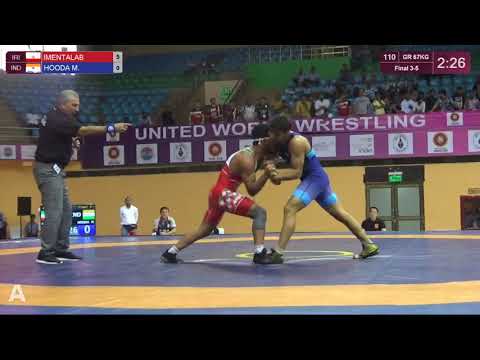 BRONZE GR - 67 kg: S. IMENTALABFOU (IRI) v. M. HOODA (IND)