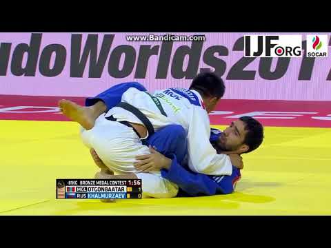 World Judo Championship 2017, Bronze Medal fight -81kg, KHALMURZAEV (RUS)-OTGONBAATAR (MGL)