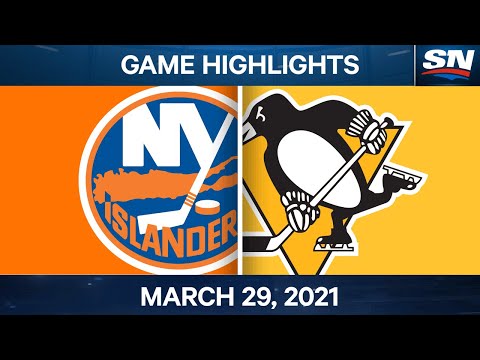 NHL Game Highlights | Islanders vs. Penguins - Mar. 29, 2021