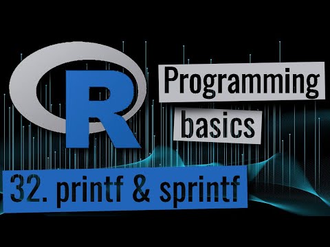 R Programming Printf And Sprintf