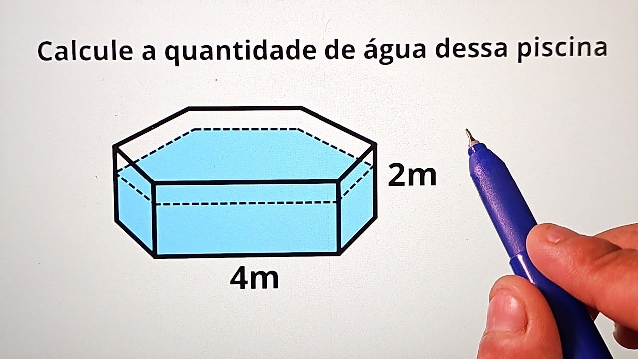 HOW TO CALCULATE THE AMOUNT OF WATER IN THIS POOL?