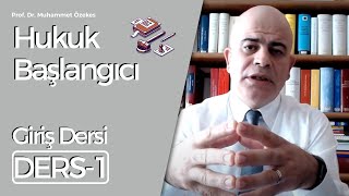 Prof. Dr Muhammet Özekes- Hukuk Başlangıcı: Dersi-1