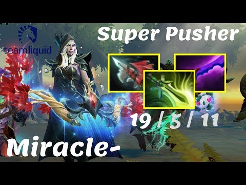 Miracle Drow Ranger - SUPER PUSHER 20 MIN GG With 11K Damage on BuildingGameplay Dota 2 7.22g
