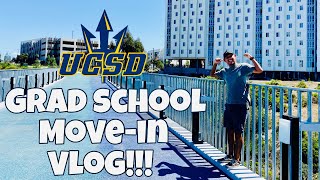 GRADUATE SCHOOL MOVE-IN VLOG | PhD Student at UC San Diego | Grad Student Housing Apartment Tour