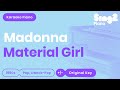 Madonna - Material Girl (Karaoke Piano)
