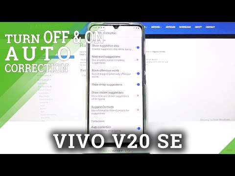 How to Enter Text Correction Options in VIVO V20 SE - Open Text Correction Options