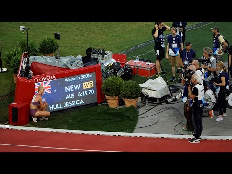 JESSICA HULL - WORLD RECORD!! 2000m W in Monaco  - Full race - 1000m coming soon!