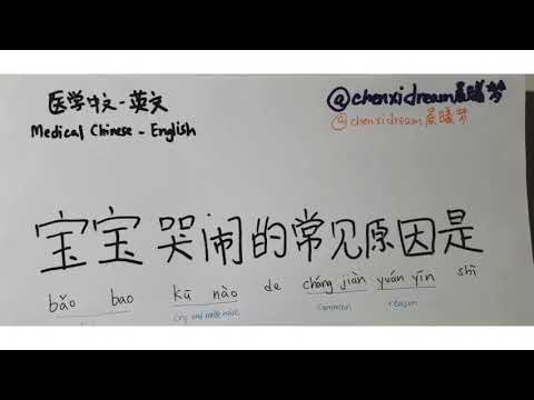 怎么翻译？学习医学中文Let's learn Medical Chinese -