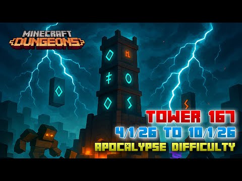 The Tower 167 [Apocalypse] Full Climb, Guide & Strategy, Minecraft Dungeons Fauna Faire