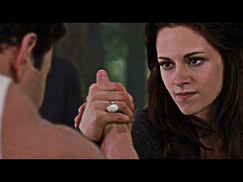 Bella VS. Emmet arm wrestling - Twilight Breaking Dawn Part 2