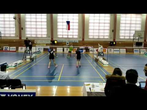 Mistrovský debl MČR U15 2016 (1.set)