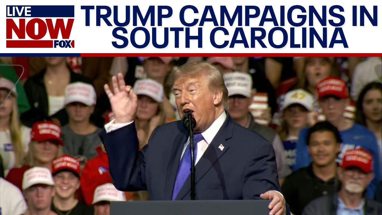 President Trump speaks at midterm campaign rally in South Carolina