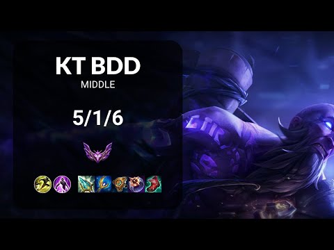 KT Bdd Ryze vs Irelia MIDDLE - KR MASTER Patch 15.13
