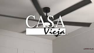 1_Watch A Video About the Casa Vieja Lomar Matte Black Damp LED Ceiling Fan with Remote
