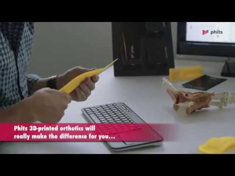 Phits Insoles: 3D Printed Orthotics using Footscan