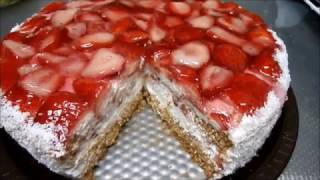 כשר לפסח עוגת קצפת ותותים משגעת